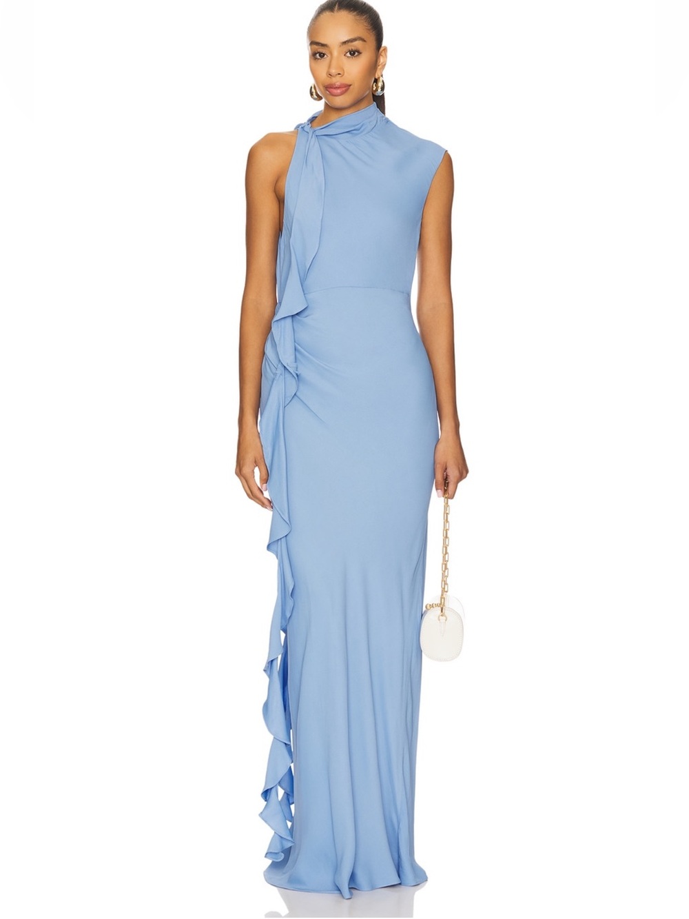 Shona Joy Rio Draped Ruffle Maxi Dress